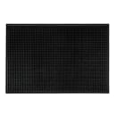 Winco BM-1812K Rectangular Bar Mat - 18" x 12", Rubber, Black thumbnail 3