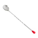 Winco BPS-11 11" Bar Spoon w/ Red Knob, Stainless thumbnail 2