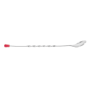 Winco BPS-11 11" Bar Spoon w/ Red Knob, Stainless thumbnail 3