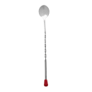 Winco BPS-11 11" Bar Spoon w/ Red Knob, Stainless thumbnail 4