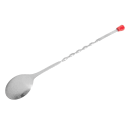 Winco BPS-11 11" Bar Spoon w/ Red Knob, Stainless thumbnail 5