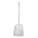 Winco BR-15SET 15" Toilet Brush & Caddy Set - Plastic, White thumbnail 2