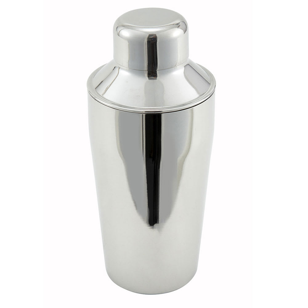 Winco BS-310 10 oz Stainless Bar Cocktail Shaker Set