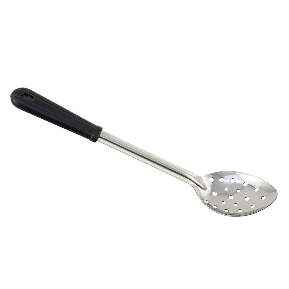 Winco BSPB-13 13" Perforated Basting Spoon w/ Black Bakelite Handle, Stainless