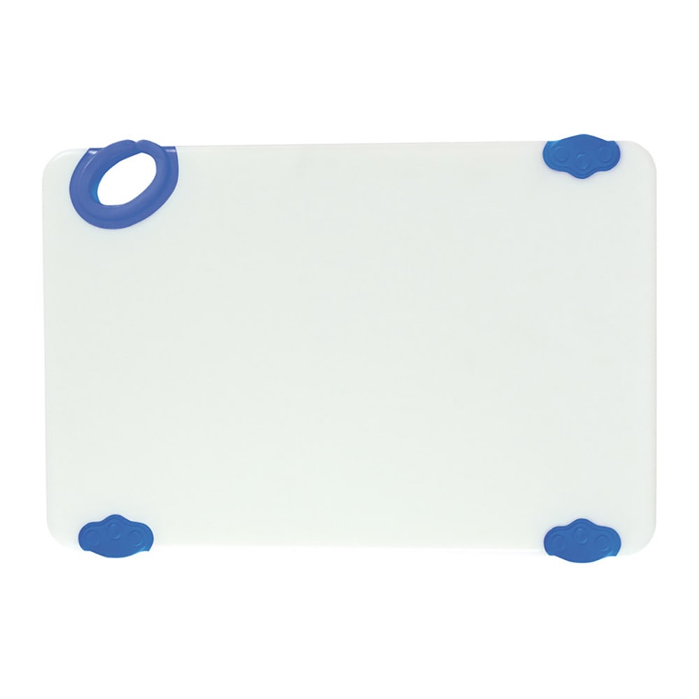 Winco CBN-1218BU Plastic Cutting Board - 12" x 18", Blue