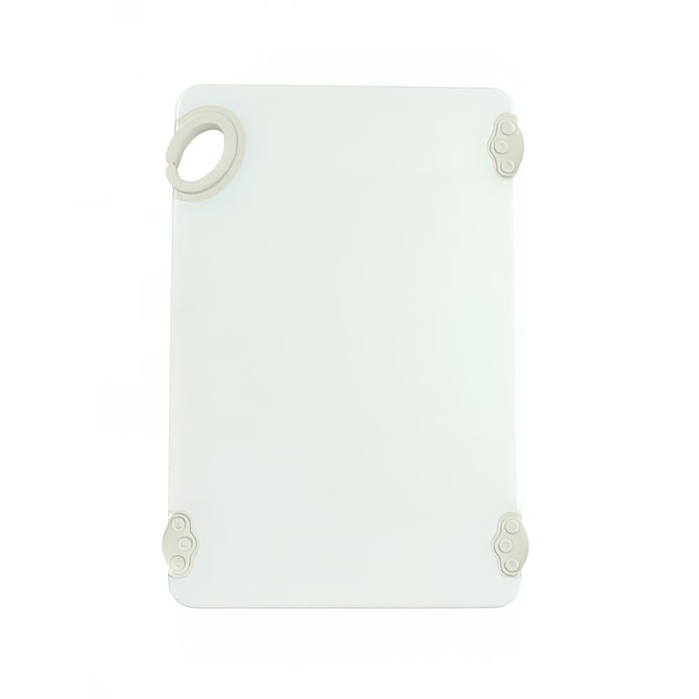 Winco CBN-1218WT Plastic Cutting Board - 12" x 18", White
