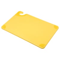 Winco CBN-1218YL Plastic Cutting Board - 12" x 18", Yellow thumbnail 2
