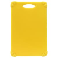 Winco CBN-1218YL Plastic Cutting Board - 12" x 18", Yellow thumbnail 3