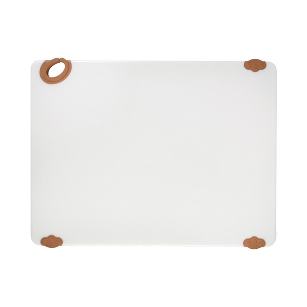 Winco CBN-1824BN Plastic Cutting Board - 18" x 24", Brown