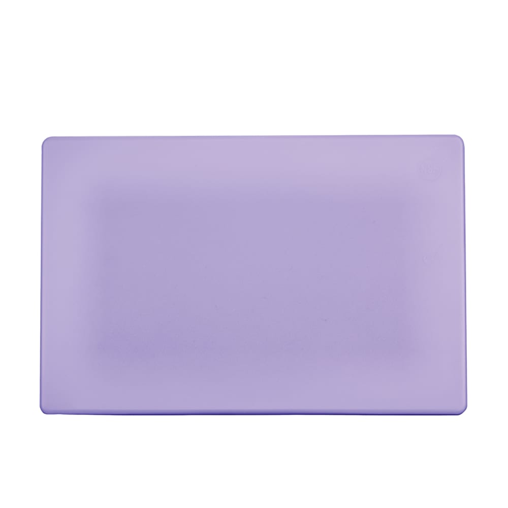 Winco CBPP-1218 Allergen-Free Cutting Board, 18" x 12" x 1/2", Purple