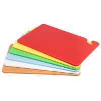 Winco CBST-1218 Cutting Board Set w/ (6) Boards - 12" x 18", Assorted Colors thumbnail 2