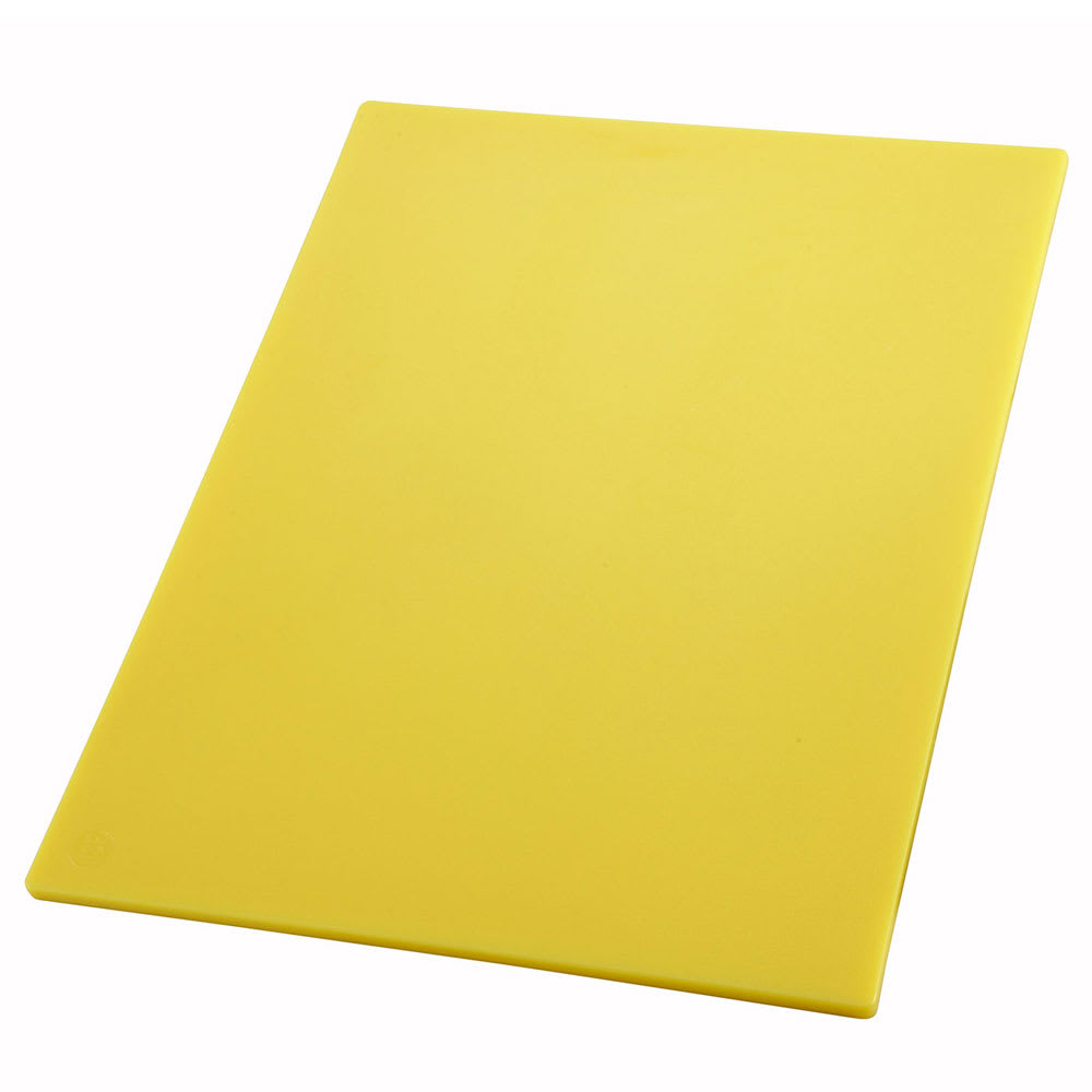 Winco CBYL-1218 Cutting Board, 12 x 18 x 1/2", Yellow
