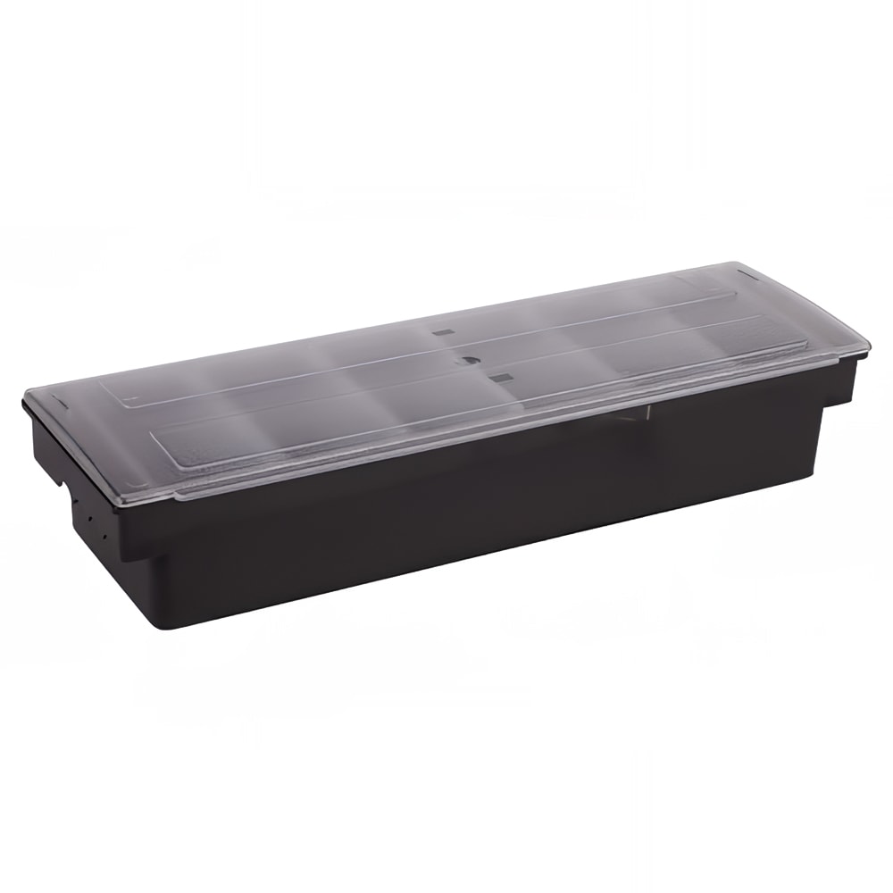 Winco CCH-6 (6) Compartment Bar Garnish Tray - Flat Hinged Lid