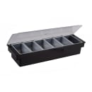 Winco CCH-6 (6) Compartment Bar Garnish Tray - Flat Hinged Lid thumbnail 2