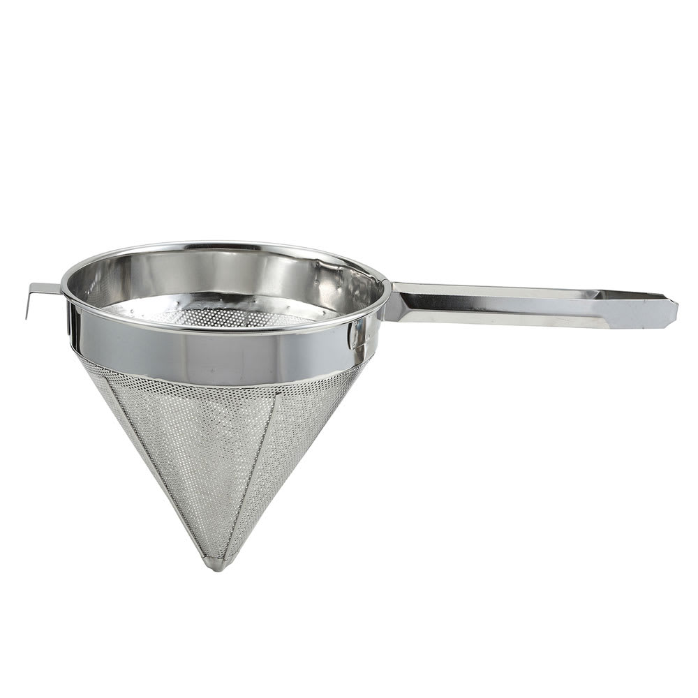 Winco CCS-10F 10" Fine China Cap Strainer, Stainless