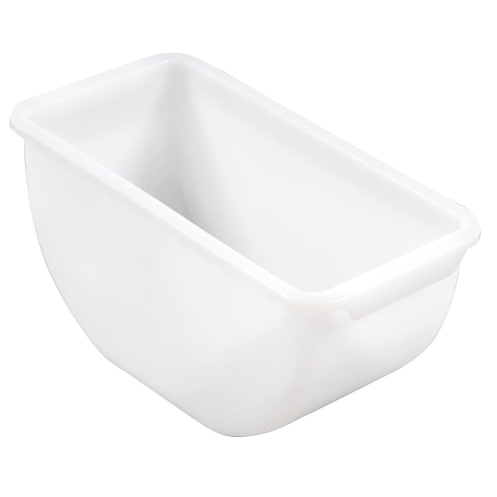 Winco CDP-1P 1/2 qt Bar Garnish Tray Insert - White