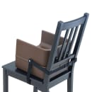 Winco CHB-1P Single Height Booster Seat w/ Safety Strap - Plastic, Brown thumbnail 3