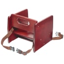 Winco CHB-703 Single Height Booster Seat w/ Waist & Chair Strap - Wood, Mahogany thumbnail 2