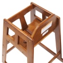 Winco CHH-104 29 3/4" Stackable Wood High Chair w/ Waist Strap, Walnut thumbnail 3