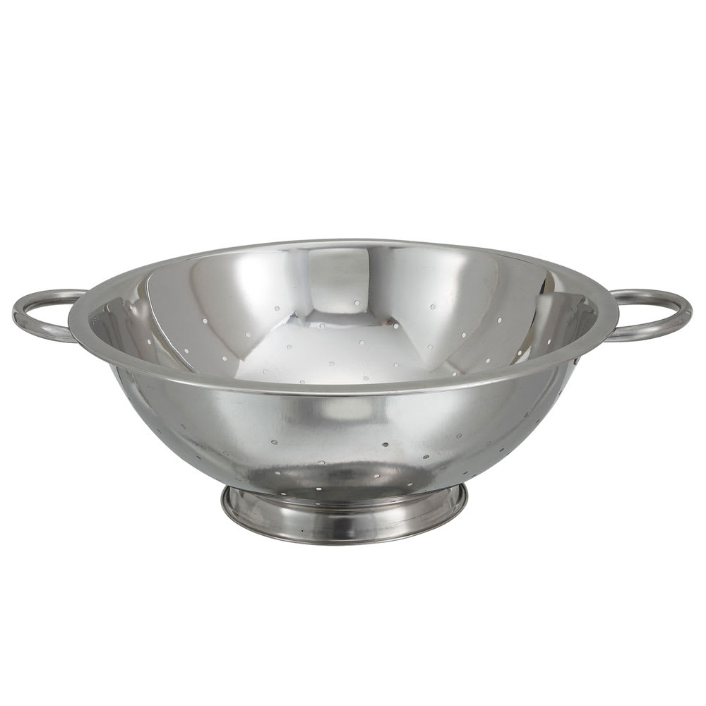 Winco COD-14 14 qt Colander w/ 16 1/2" Bowl Diameter, Stainless