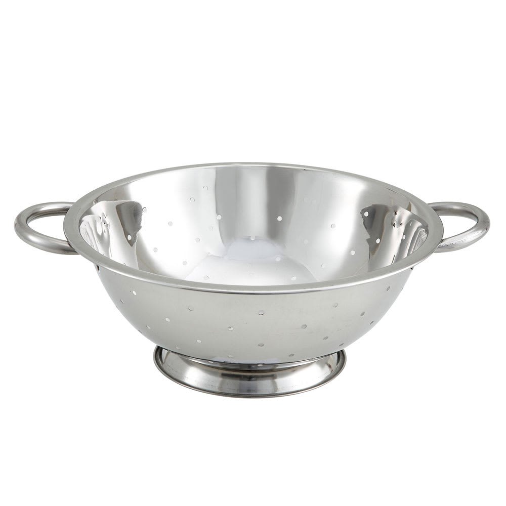 Winco COD-5 5 qt Colander w/ 12" Bowl Diameter, Stainless