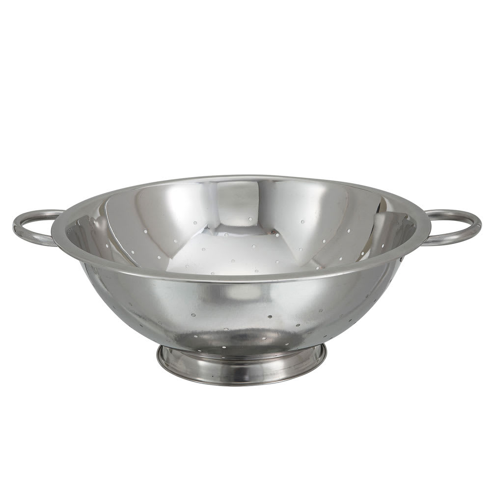 Winco COD-8 8 qt Colander w/ 14" Bowl Diameter, Stainless
