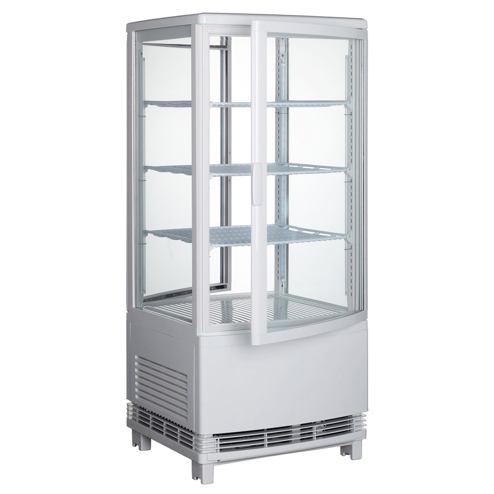 Winco CRD-1 17" Countertop Refrigerator w/ Pass Thru Access - Swing Door, White, 110-120v