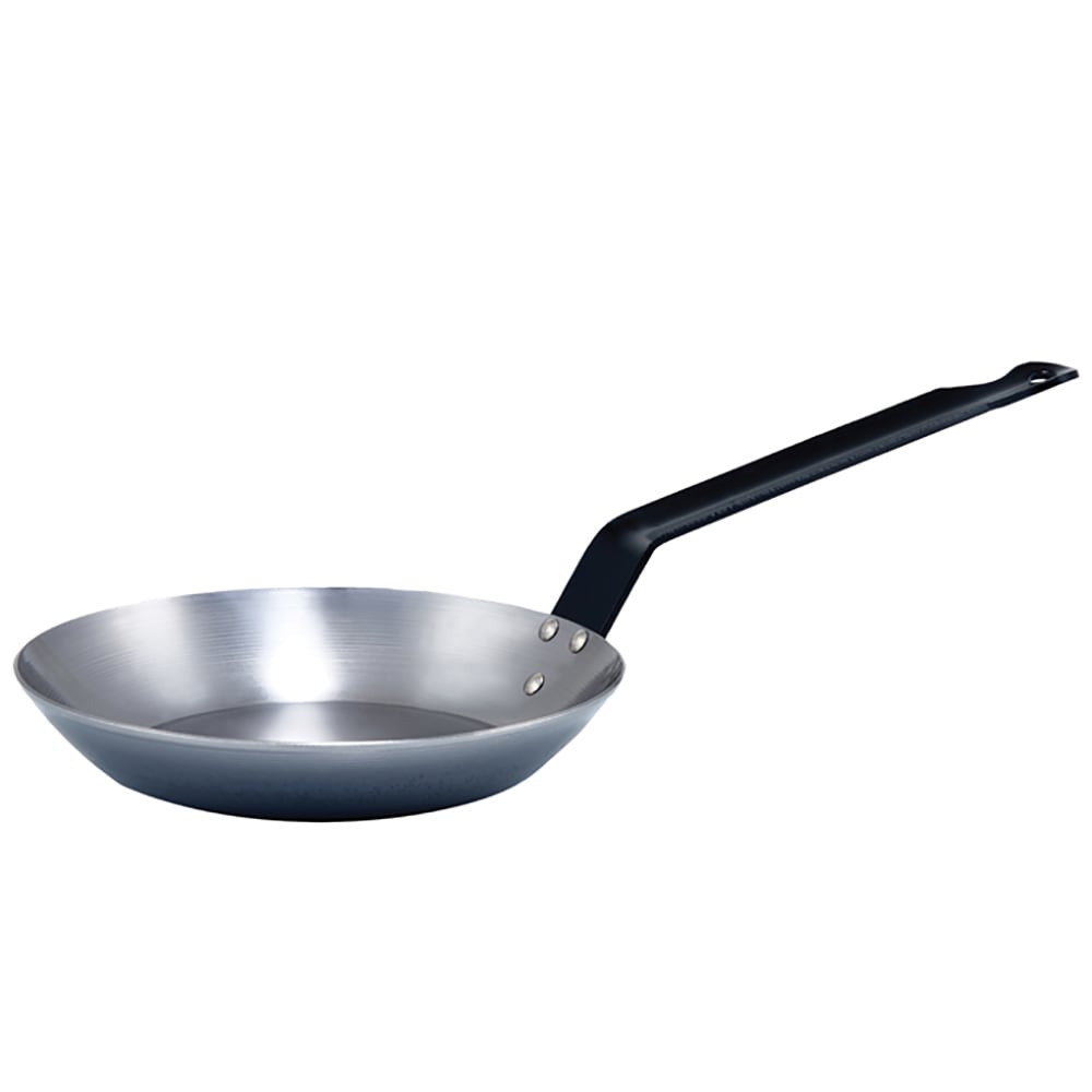 Winco CSFP-7 7 7/8" Carbon Steel Frying Pan w/ Solid Metal Handle