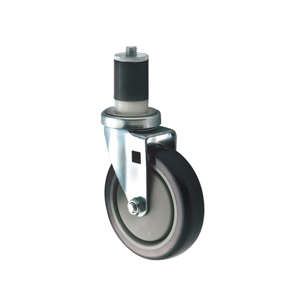 Winco CT-1 5" Stem Caster Set w/ Brake for Work Tables