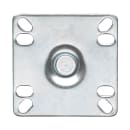 Winco CT-44B 2 Piece Universal Plate Caster Set w/ 5" Wheel & Brake, 4" x 4" thumbnail 2