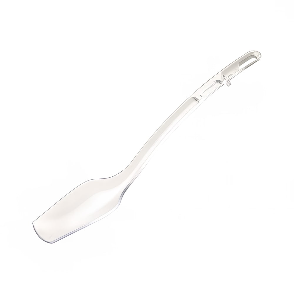 Winco CVBS-10C 10"L Solid Buffet Spoon w/ 3/4 oz Capacity - Plastic, Clear