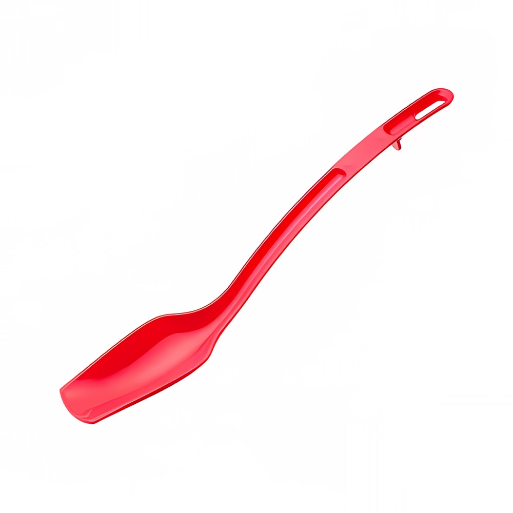 Winco CVBS-10R 10"L Solid Buffet Spoon w/ 3/4 oz Capacity - Plastic, Red