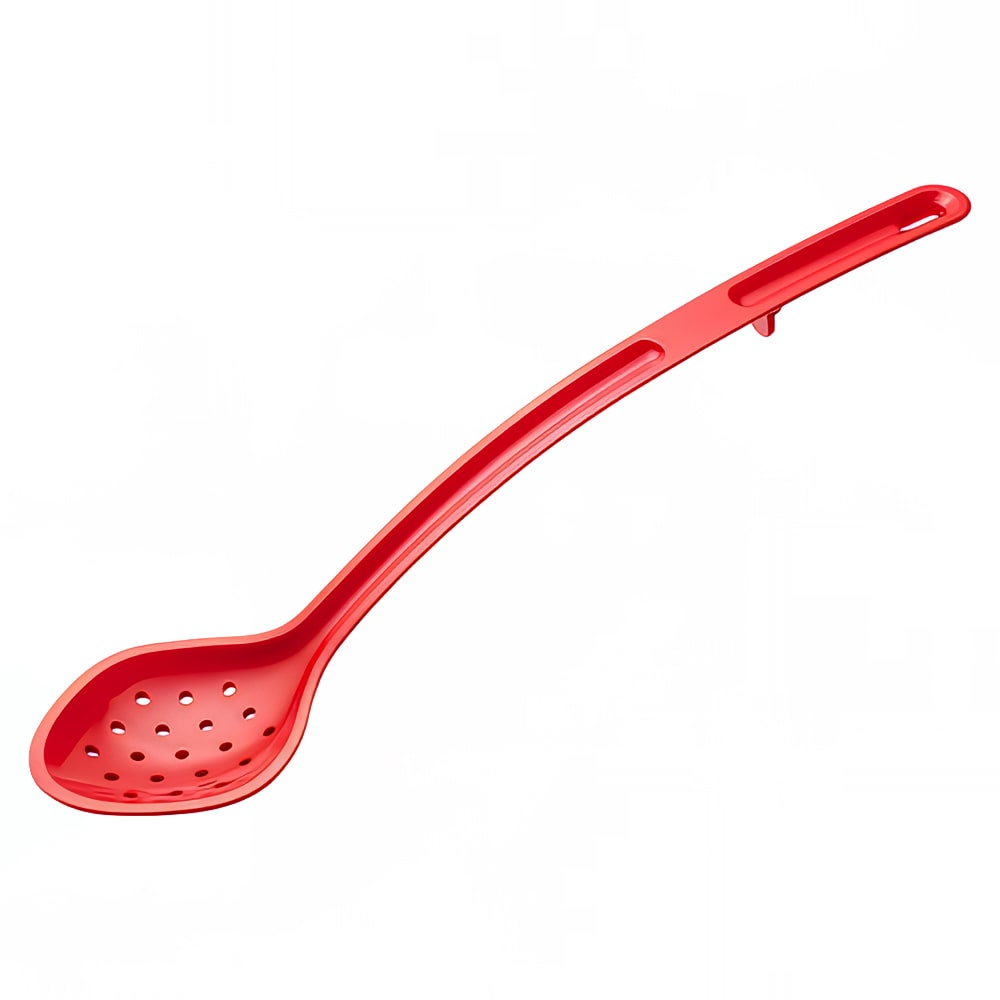 Winco CVPS-15R 15" Perforated Serving Spoon - Plastic, Red