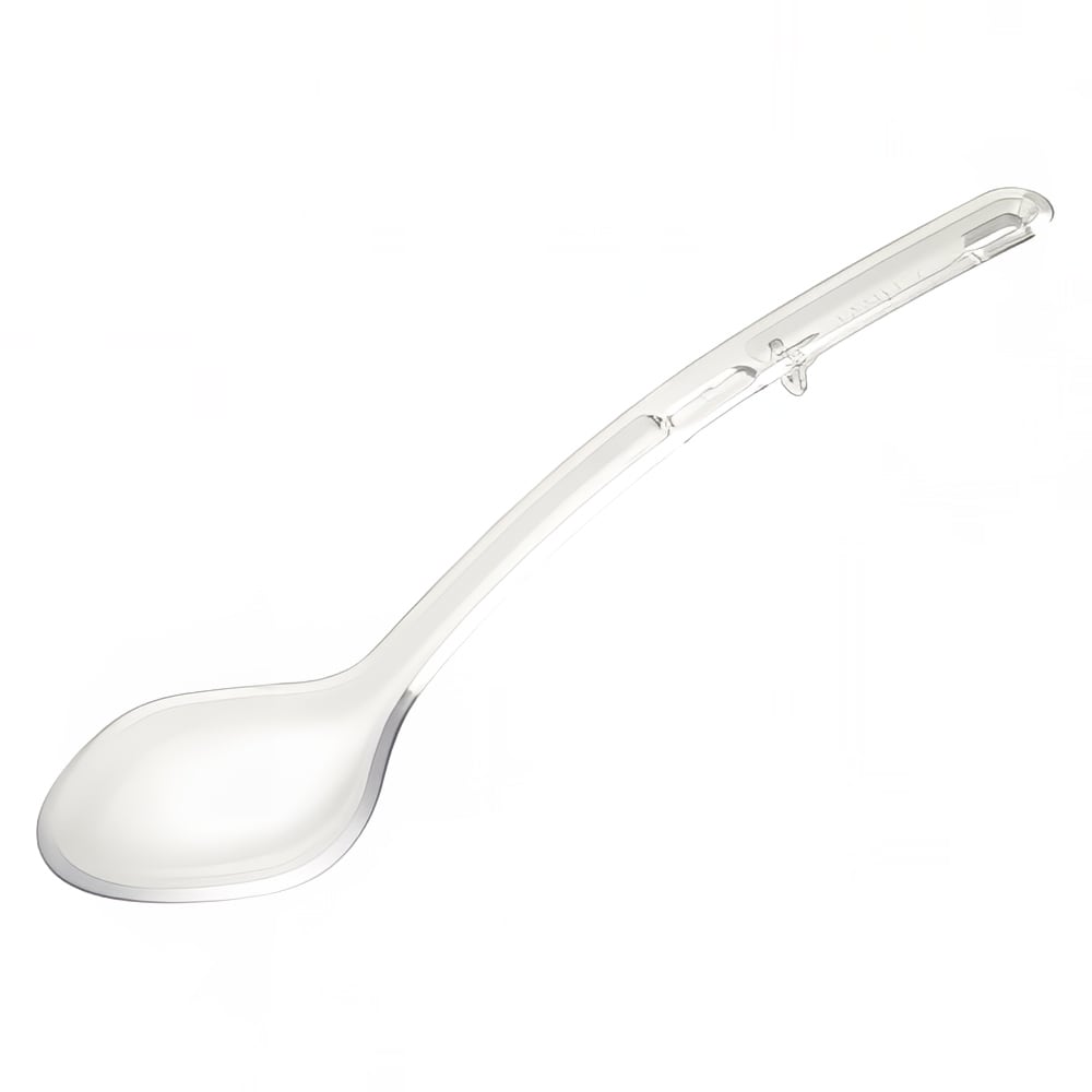 Winco CVSS-13C 13" Solid Serving Spoon - Plastic, Clear