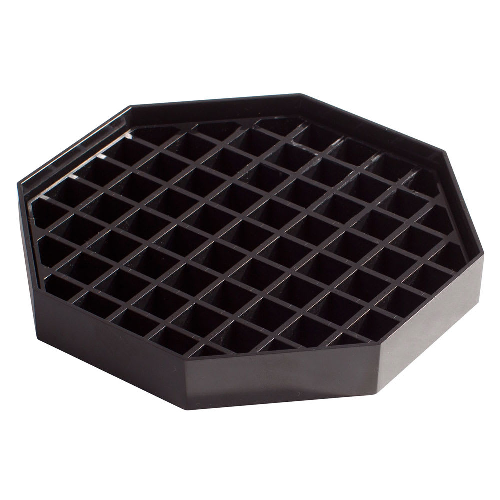 Winco DT-60 6" Octagon Drip Tray - Black