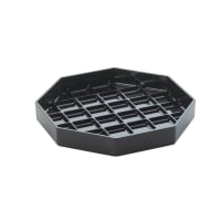 Winco DT-60 6" Octagon Drip Tray - Black thumbnail 2