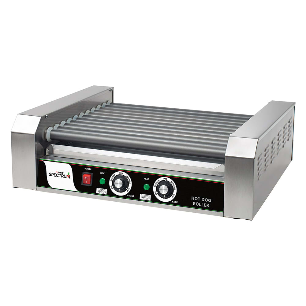Winco EHDG-11R RollsRight™ 30 Hot Dog Roller Grill w/ Manual Controls - Flat Top, 110v