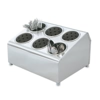 Winco FC-6H 2 Tier Flatware Cylinder Holder w/ 6 Holes thumbnail 2
