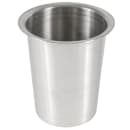 Winco FC-SL 4" Round Solid Flatware Cylinder, Stainless Steel thumbnail 3