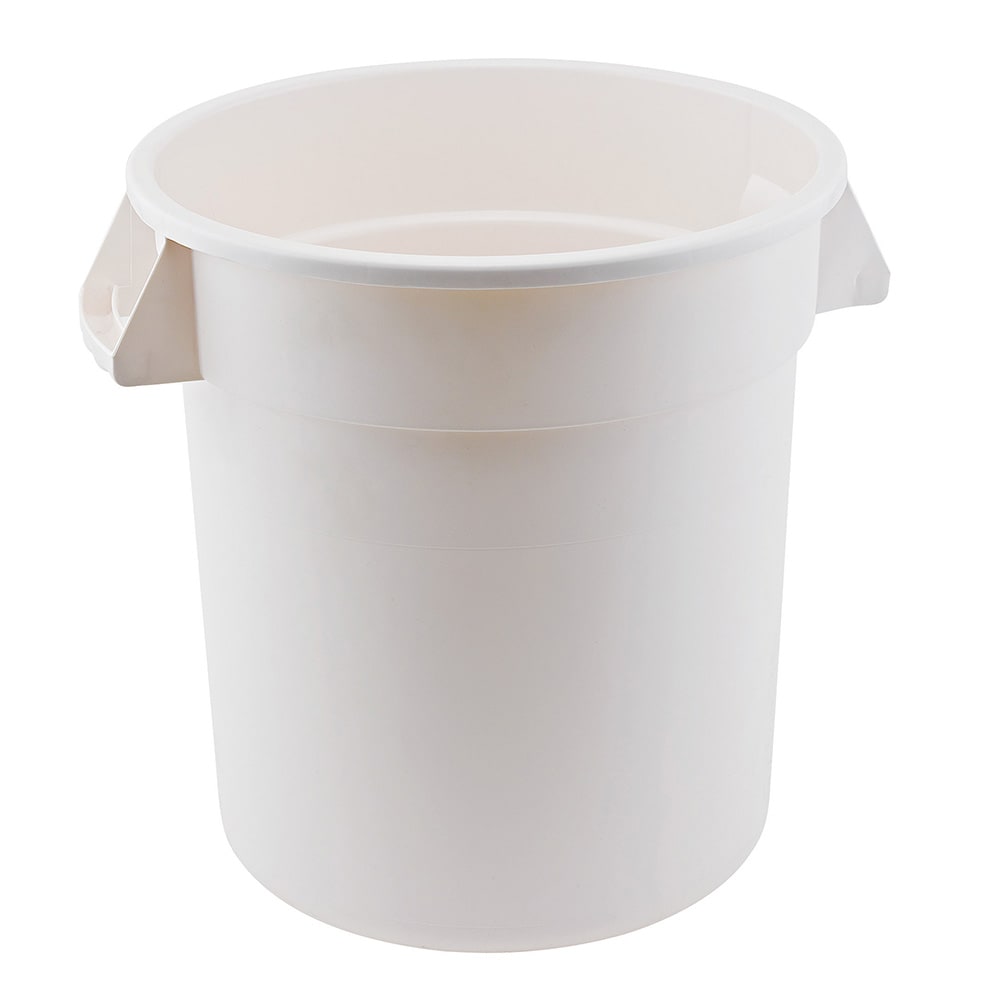 Winco FCW-10 Food Storage Container - 10 Gallon Capacity, White