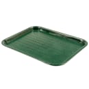 Winco FFT-1014G Plastic Fast Food Tray - 14"L x 10"W, Green thumbnail 3