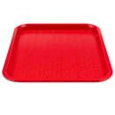 Winco FFT-1014R Plastic Fast Food Tray - 14"L x 10"W, Red thumbnail 4