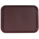 Winco FFT-1216U Plastic Fast Food Tray - 16"L x 12"W, Burgundy thumbnail 2