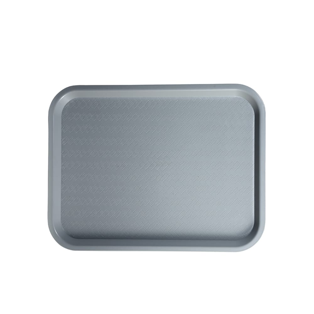 Winco FFT-1418E Plastic Fast Food Tray - 18"L x 14"W, Gray