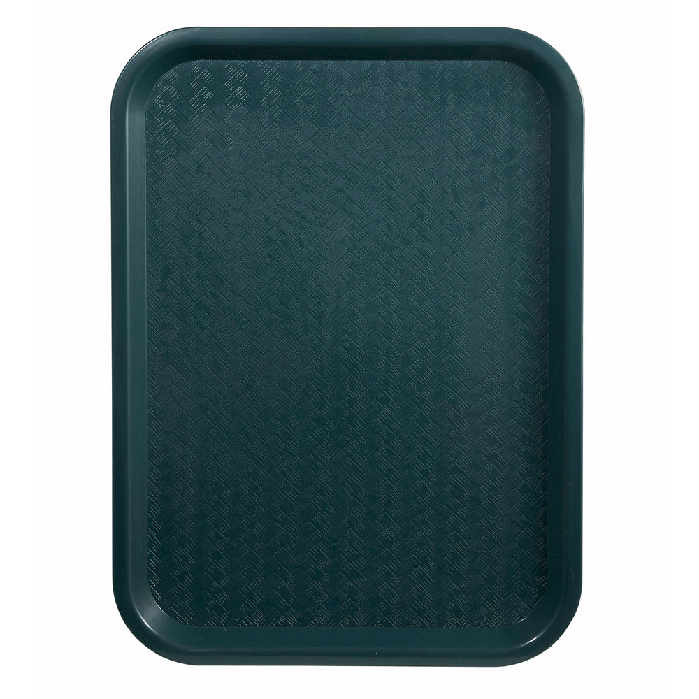 Winco FFT-1418G Plastic Fast Food Tray - 18"L x 14"W, Green
