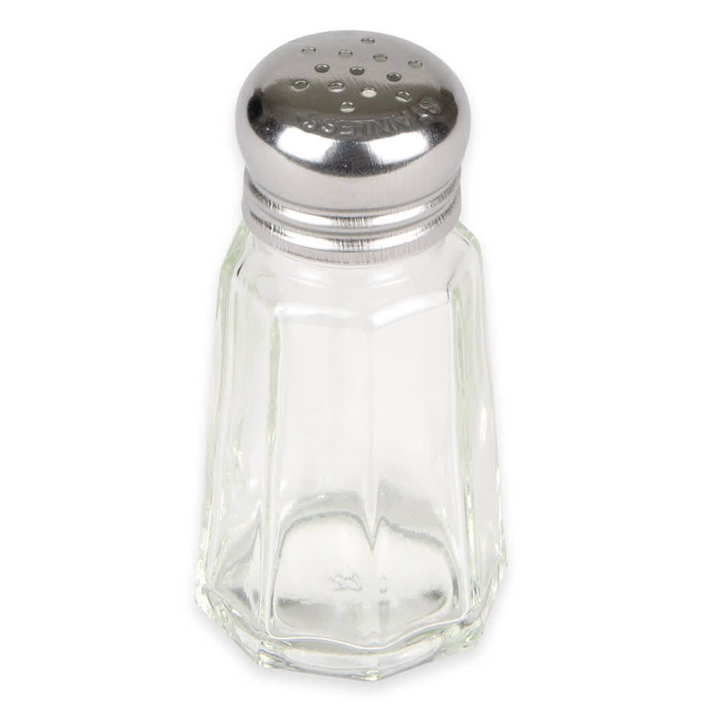 Winco G-105 1 oz Salt/Pepper Shaker - Glass, 3"H