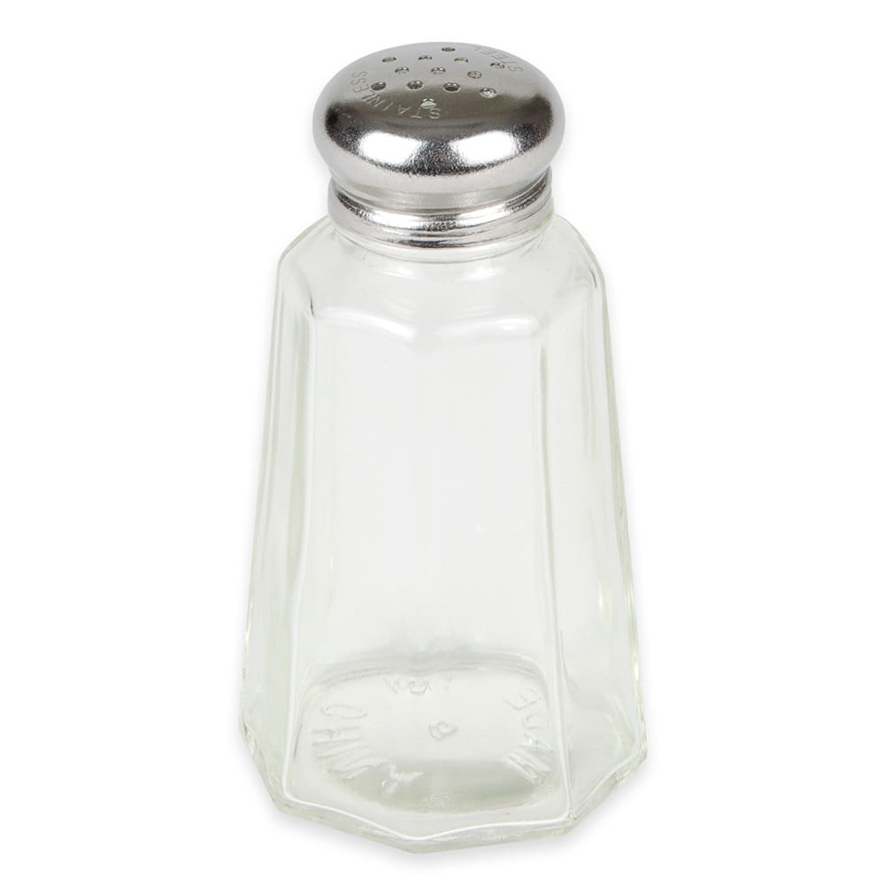 Winco G-106 2 oz Salt/Pepper Shaker - Glass, 3 3/5"H