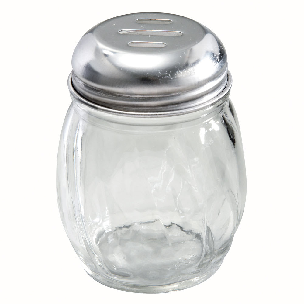 Winco G-108 Glass Cheese Shaker w/ Slotted Top