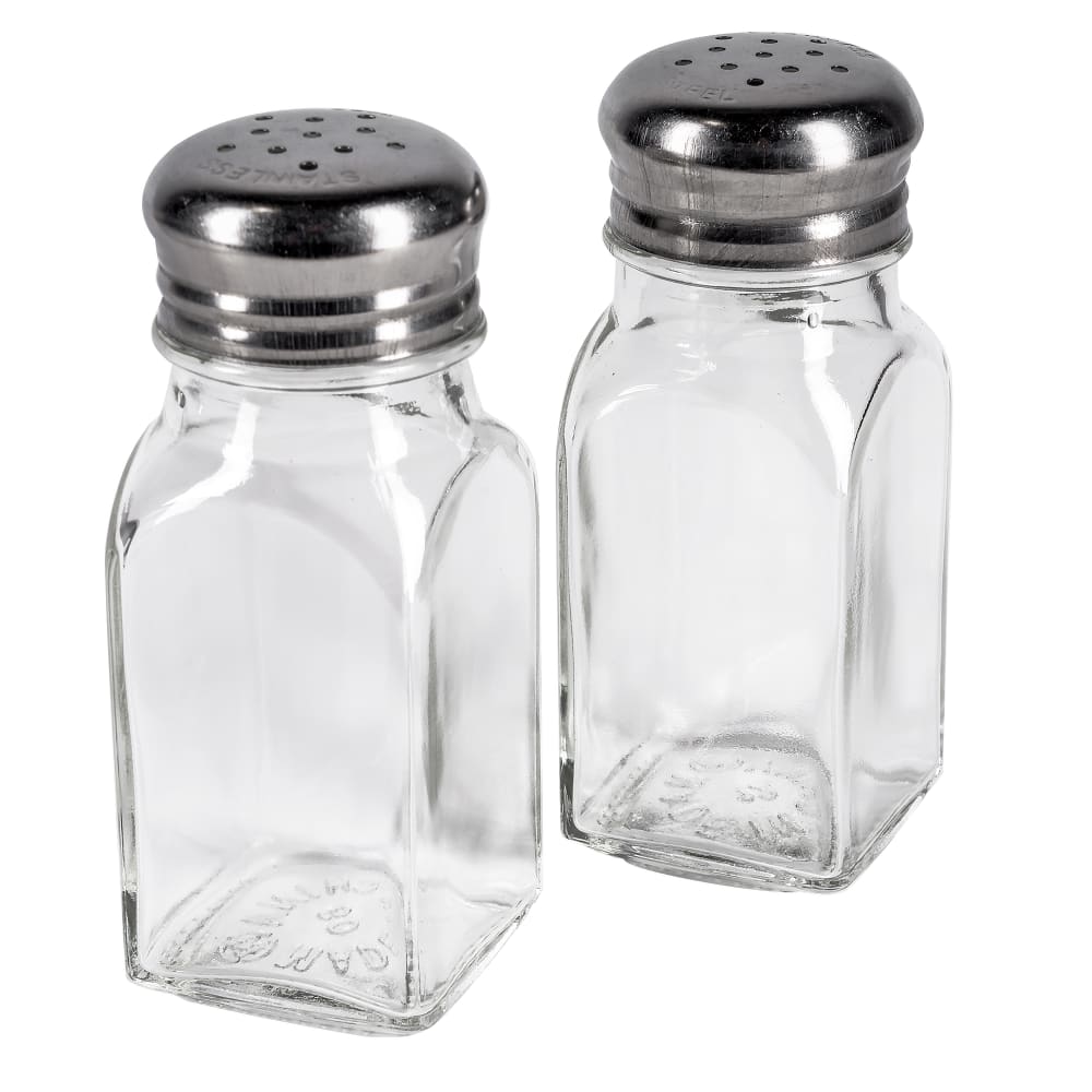 Winco G-109 2 oz Salt/Pepper Shaker - Glass, 3 9/10"H