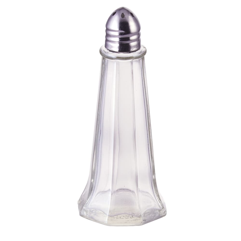 Winco G-110 1 oz Salt/Pepper Shaker - Glass, 4 1/2"H